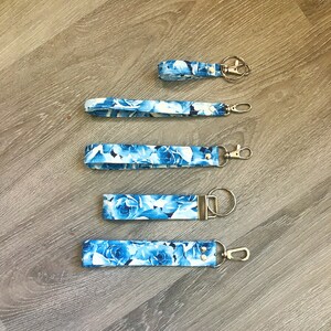 Handmade Fabric Keychain Wristlet Key Fob Lanyard or Keyring, 26 Fabric ...