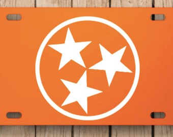 Items similar to Tennessee License Plate Car Tag Customized Black
