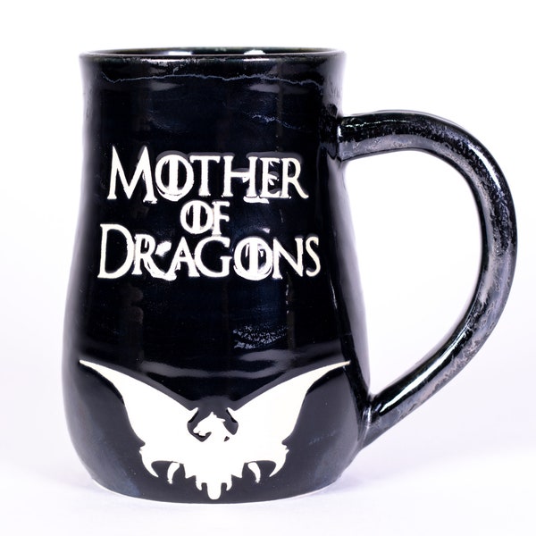 Mother of Dragons Mug, Handmade Pottery Mug