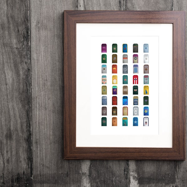 Disney Trash Can Print