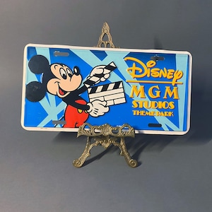 Vintage Disney MGM Studios Theme Park License Plate