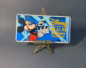 Plaque d'immatriculation vintage pour parcs à thème Disney MGM Studios