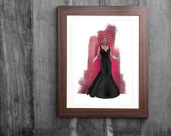 Betty Haynes Art Print // Love You Didn't Do Right By Me // White Christmas Art Print
