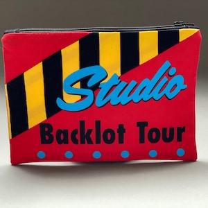 Studio Backlot Tour Zipper Bag  // Disney MGM Studio // Disney World Attractions Zipper Pouch