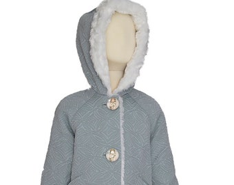 Cuddly Snow Bunny Hooded Jacket Storlek 3, 59 cm bröst