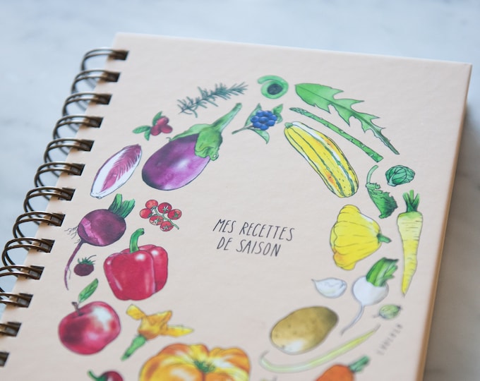 Seasonal Recipe Notebook (in French only, made in Québec)