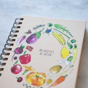 Seasonal Recipe Notebook in French only, made in Québec image 1