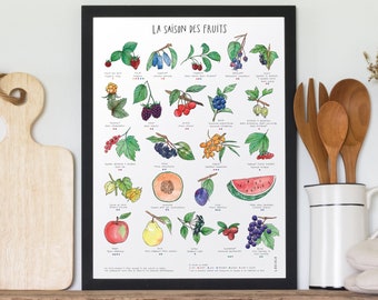 Poster - Fruit season (white carstock)