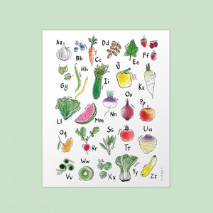 Fruits & Veggies Alphabet in French image 2