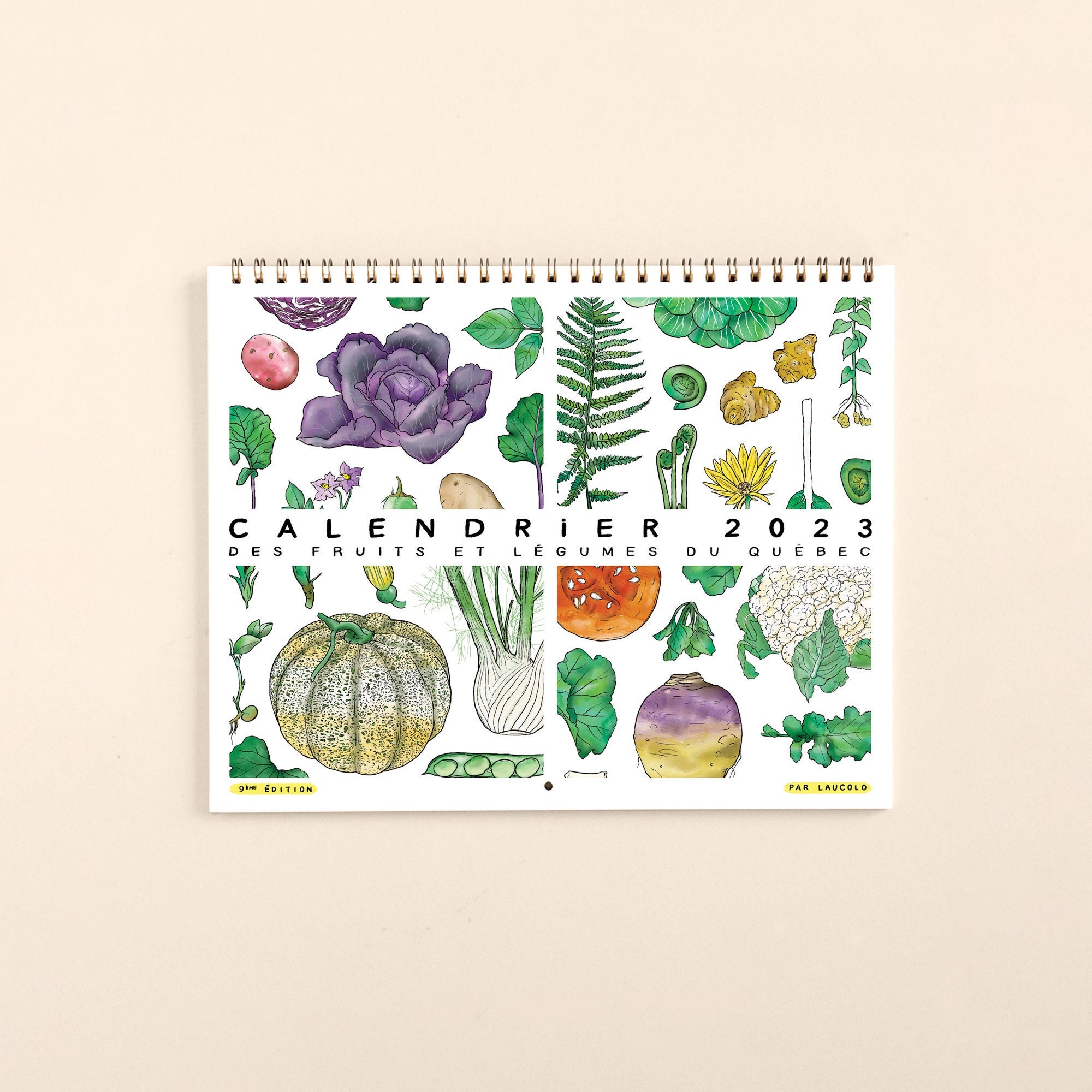 PRE-SALE 2023 Calendar Seasonal Fruits and Vegetables - Etsy