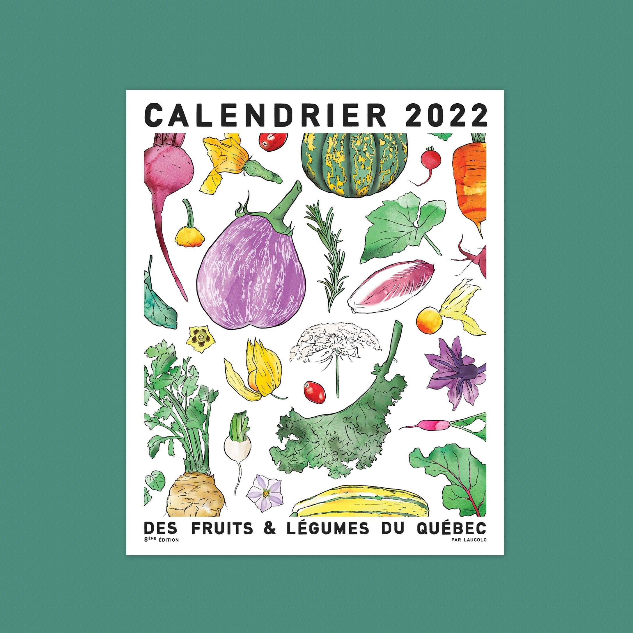 Calendrier Legume 2023 2022 Calendar Seasonal Fruits And Vegetables Kitchen | Etsy India
