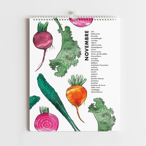 Perpetual calendar of seasonal fruits and vegetables TAXES INCLUDED image 5