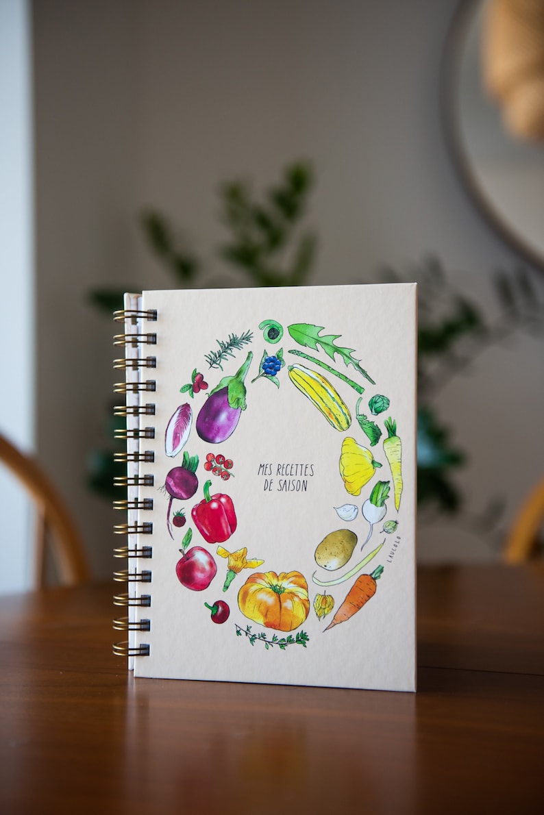 Seasonal Recipe Notebook in French only, made in Québec image 8