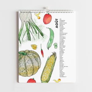 Perpetual calendar of seasonal fruits and vegetables TAXES INCLUDED image 4