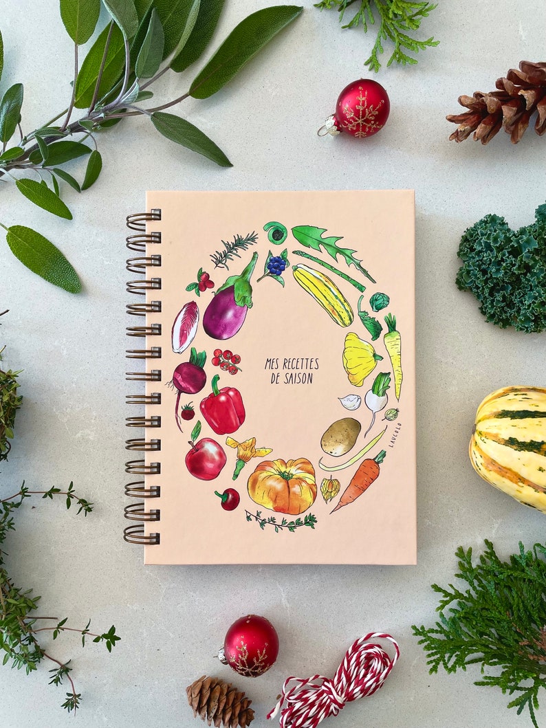 Seasonal Recipe Notebook in French only, made in Québec image 2