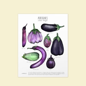 Heirloom Eggplant Print white cardstock image 2