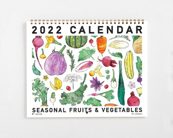 2022 Calendar (binded) - Seasonal Fruits and Vegetables