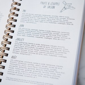 Seasonal Recipe Notebook in French only, made in Québec image 3