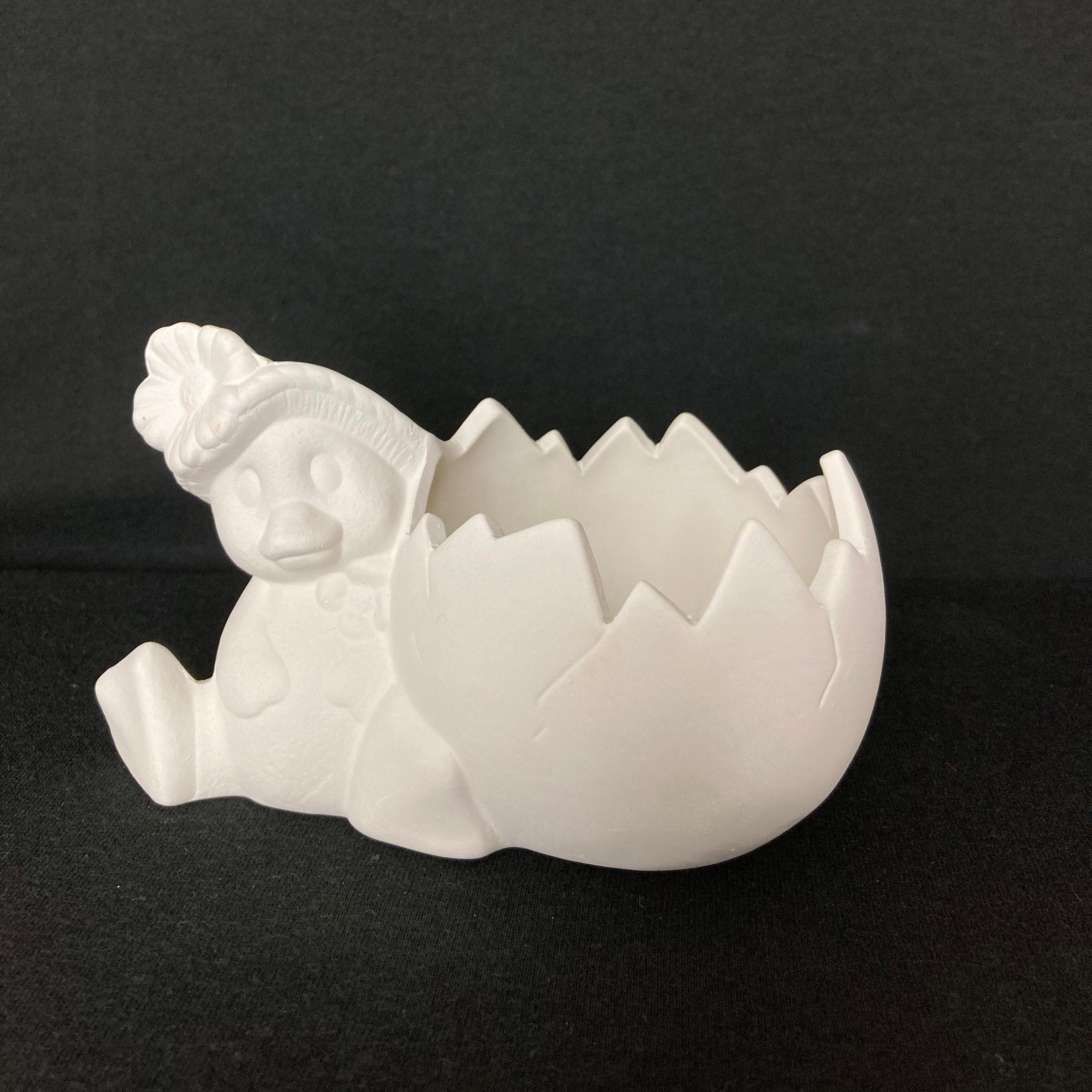 Chick and Egg Easter Ceramic Bisque Ready to Paint Etsy