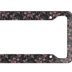 Cherry Blossom Pink License Plate Frame Kawaii Anime License Plate Frame Cute Car Accessories Sakura License Plate Cherry JDM Kawaii Pattern