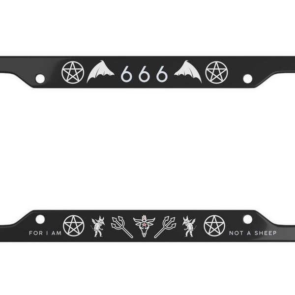 Custom Gothic License Plate Etsy