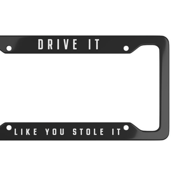 Funny Car Guy License Plate Frame Etsy
