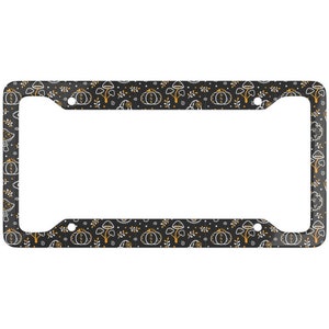 Mushroom Cactus License Plate Frame Flower License Plate Frame Western Floral Leaves Desert Southwest Boho Car Accessories Boho Gold Cute