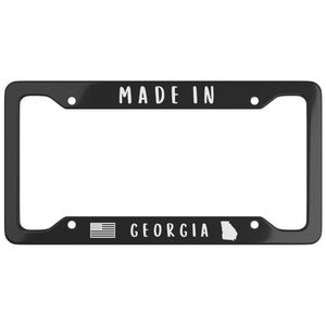 Made in Georgia License Plate Frame Mountains USA Dad Grandpa Patriot Proud US State License Plate Souvenir Gift