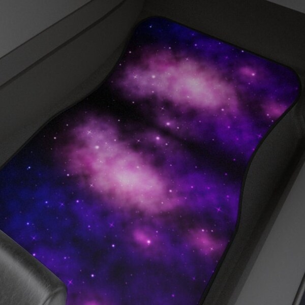 thumbnail image 2 of BDK CPR Zebra Print Carpet Floor Mats For Car Truck SUV | Universal Fit White Pink Purple 2 of 4