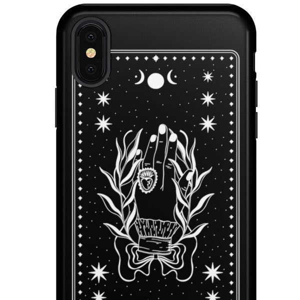 Tarot Phone Case Modèle Mignon Goth Tarot Card Phone Case 10 11 12 13 14 Witch Witchy Max Pro Tarot Deck Boho Phone Case Halloween Phone
