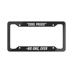 Moldura de placa de licença legal Prius Moldura de placa de licença personalizada Moldura de placa de licença engraçada personalizada presente