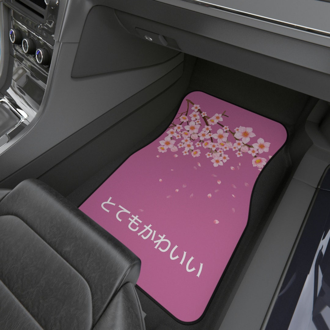 Pink so Kawaii Cherry Blossom Car Floor Mats Car Mats Sakura Car — free download