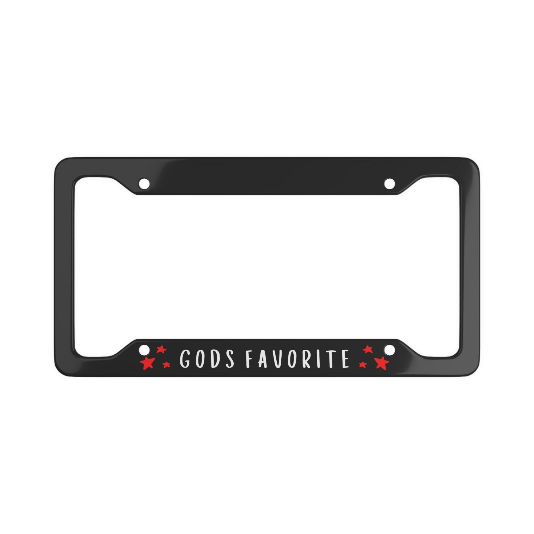 Stand For The Flag Personalized License Plate Frame - Jesus Cross Faith Design, Rust-Proof Aluminum