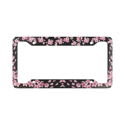 Cherry Blossom License Plate Frame Kawaii License Plate Frame Etsy