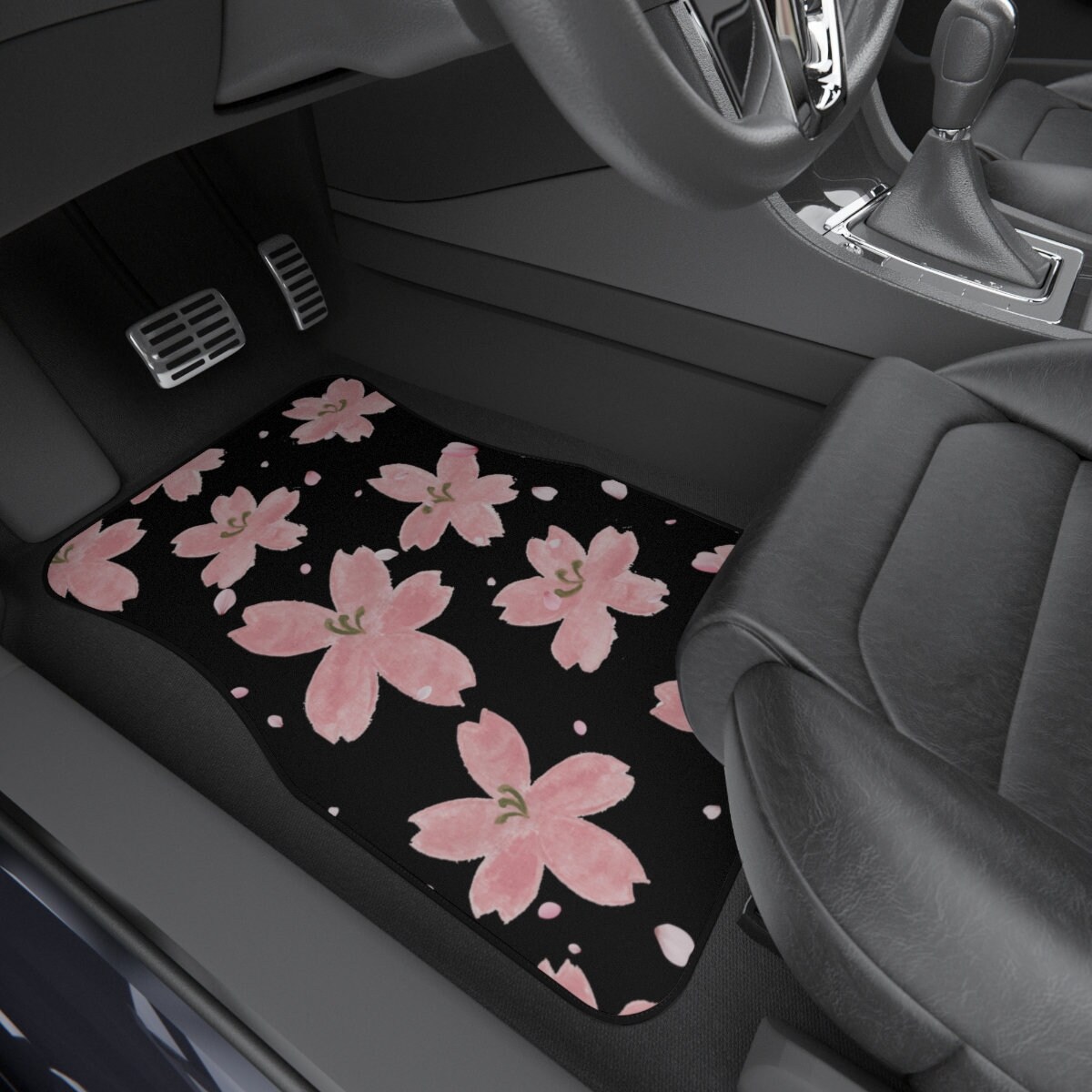Kirschblüte Auto Fußmatten Muster Auto Matten Sakura Autozubehör Süßes Auto  Zubehör JDM Floral Anime Fußmatten Kawaii Auto Accessorie - .de