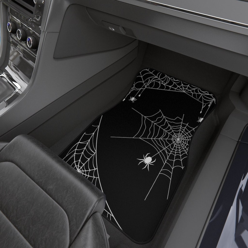 Spider Car Floor Mats Goth Car Accessories Car Floor Mats Car Etsy