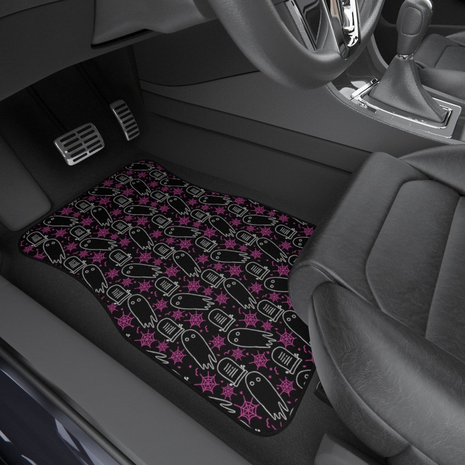 Ghost Spider Web Car Mats Goth Car Accessories Car Floor Mats Cute