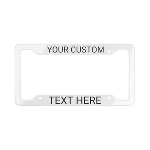 Custom License Plate Frame CustomText Pink License Plate Frame Personalized license plate frame for Women