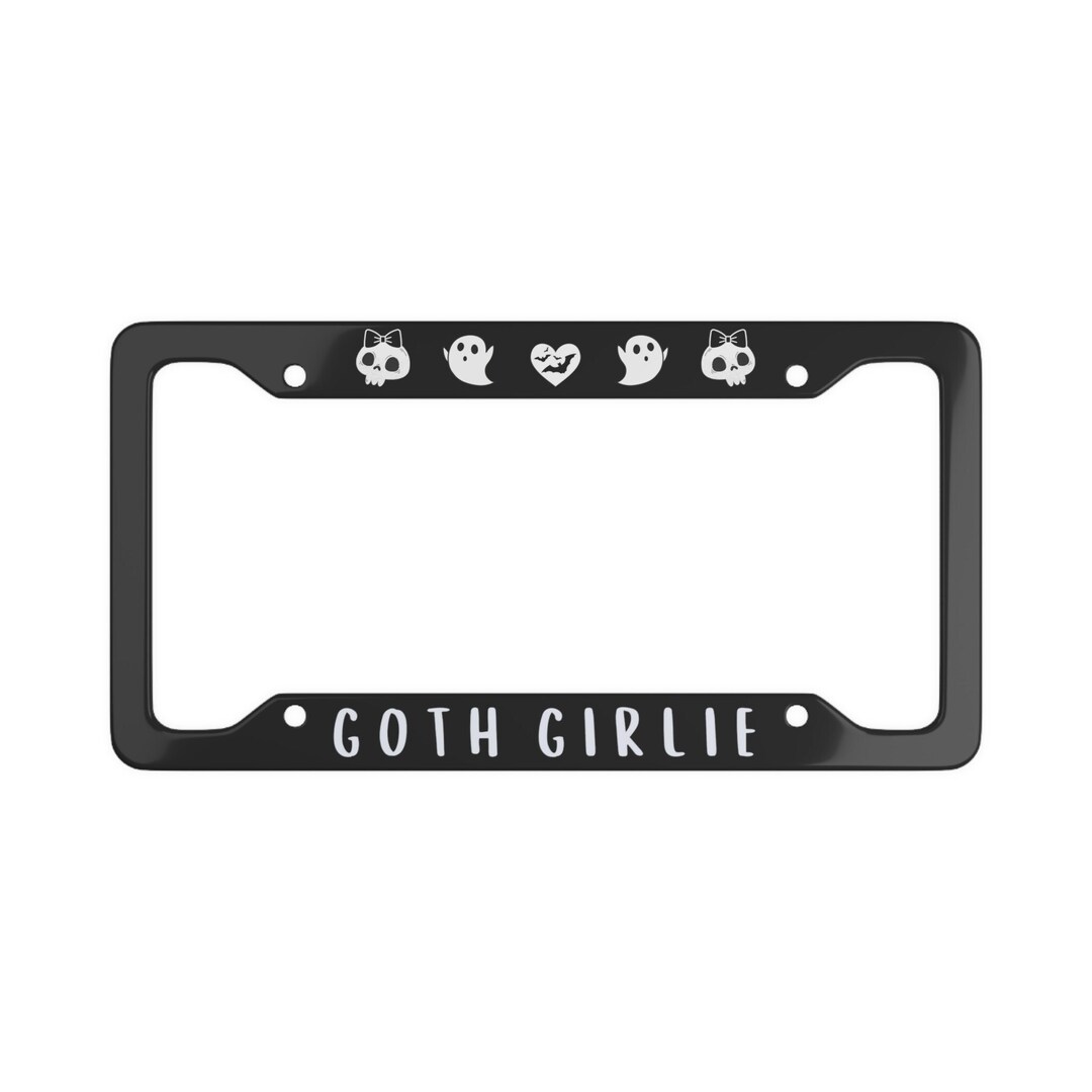 Goth Girlie License Plate Frame Gothic License Plate Frame Etsy