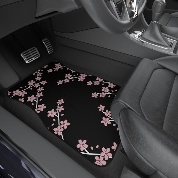 Niedliche Kirschblüte Auto Fußmatten Automatten Sakura Autozubehör Süßes  Autozubehör JDM Floral Anime Fußmatten Kawaii Australian Pink -   Österreich