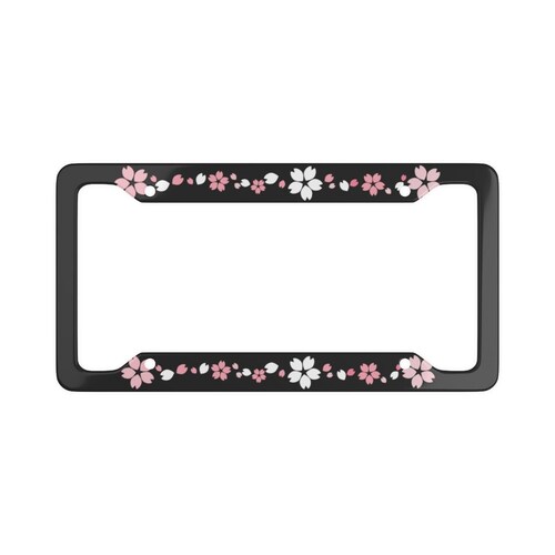 Cherry Blossom License Plate Frame Kawaii License Plate Frame Etsy