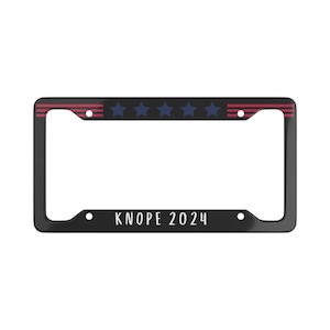 Knope 2024 moldura da placa de licença parques tom leslie ron recreação vip high end exclusivo engraçado erford ralphio presente swanson