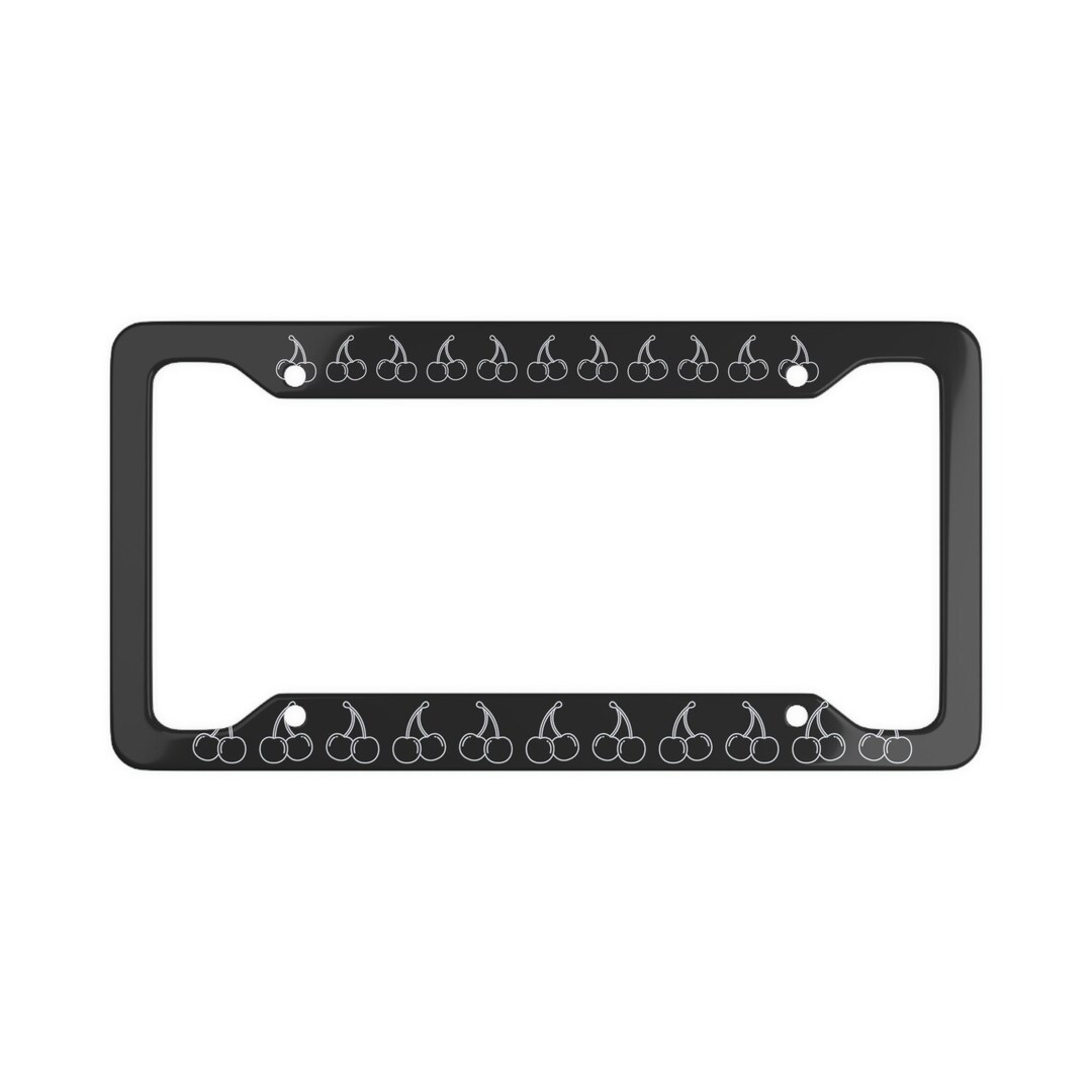 Cute Cherry License Plate Frame Kawaii Anime License Plate Frame Cute