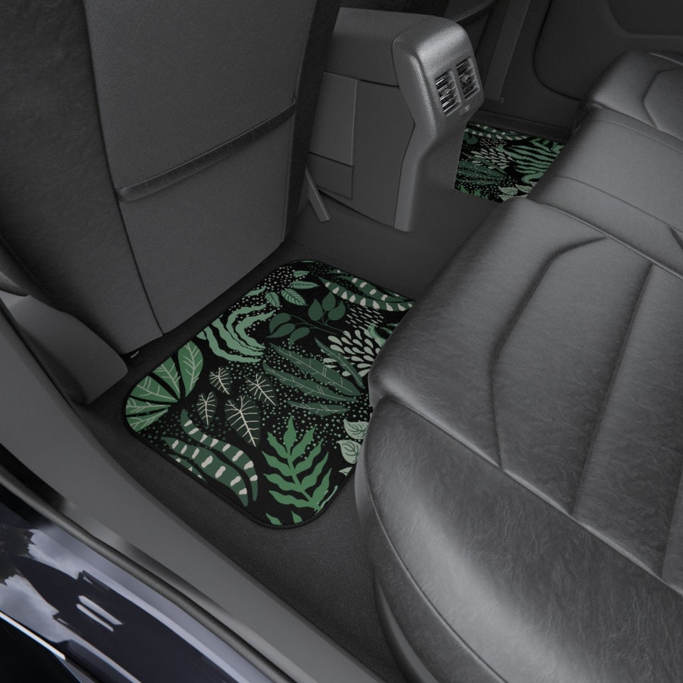 Discover Floral Car Floor Mats, Jungle Floor Mats Floral Car accessories