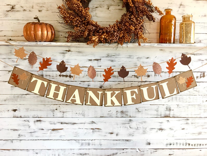 Thankful BannerThanks BannerThankful Photo PropFall image 0