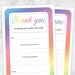 Printable Teacher Thank You Notes, Colorful End of School Year Thank ...