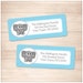 Printable Blue Elephant Address Labels Cute Elephant | Etsy