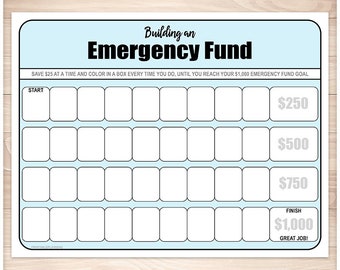 Free Emergency Fund Chart