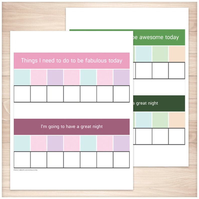 Printable Daytime Nighttime Tasks Charts Children s Etsy