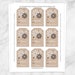 Printable Kraft Gift Tags - Personalized - Rustic Kraft With Black and ...